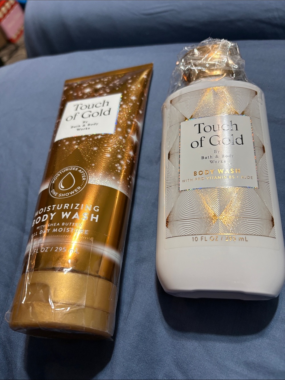Bath & Body Works Touch of Gold Body Wash Duo - Gold, White